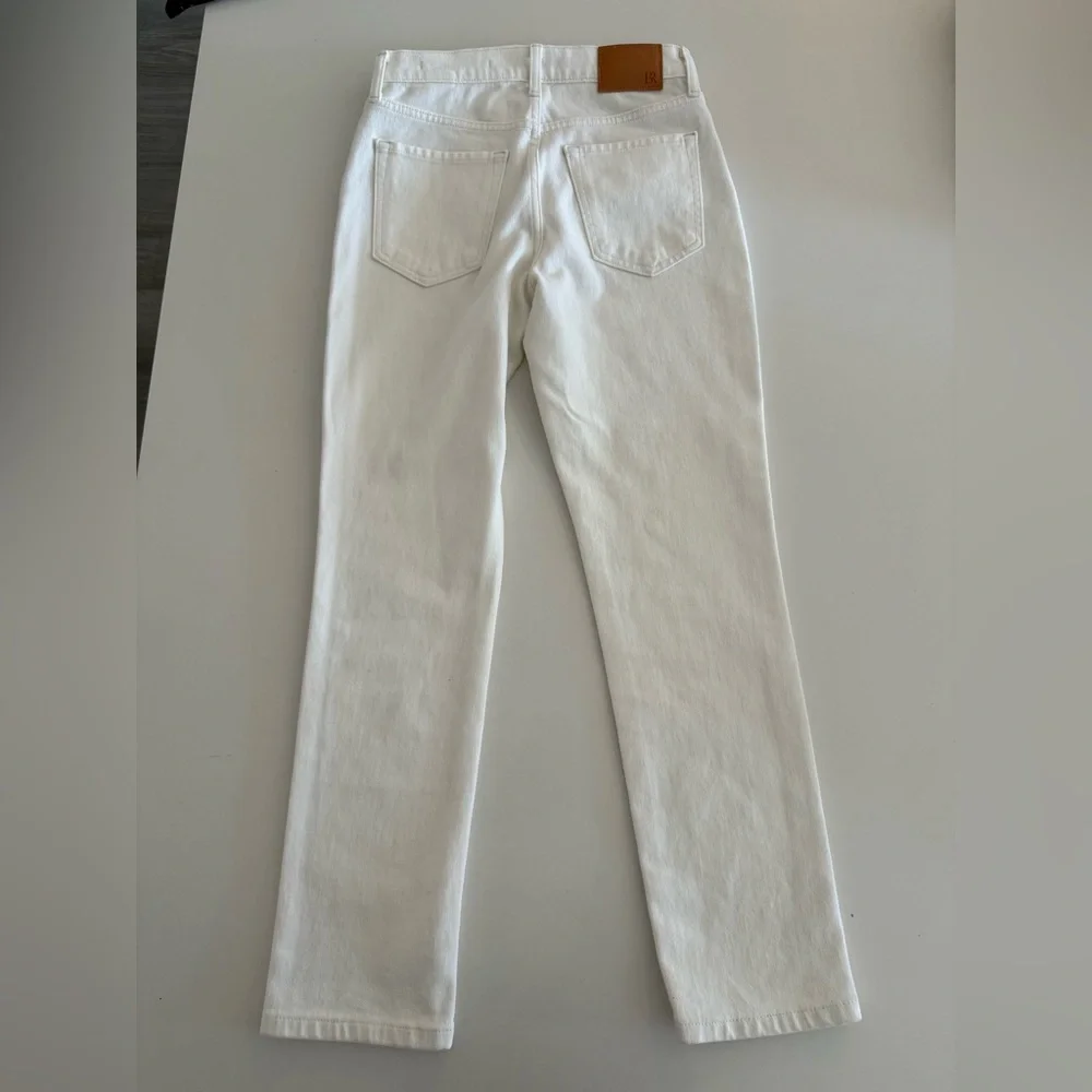 NWT Banana Republic Women's High Rise Slim White Jeans - Picture 6 of 8
